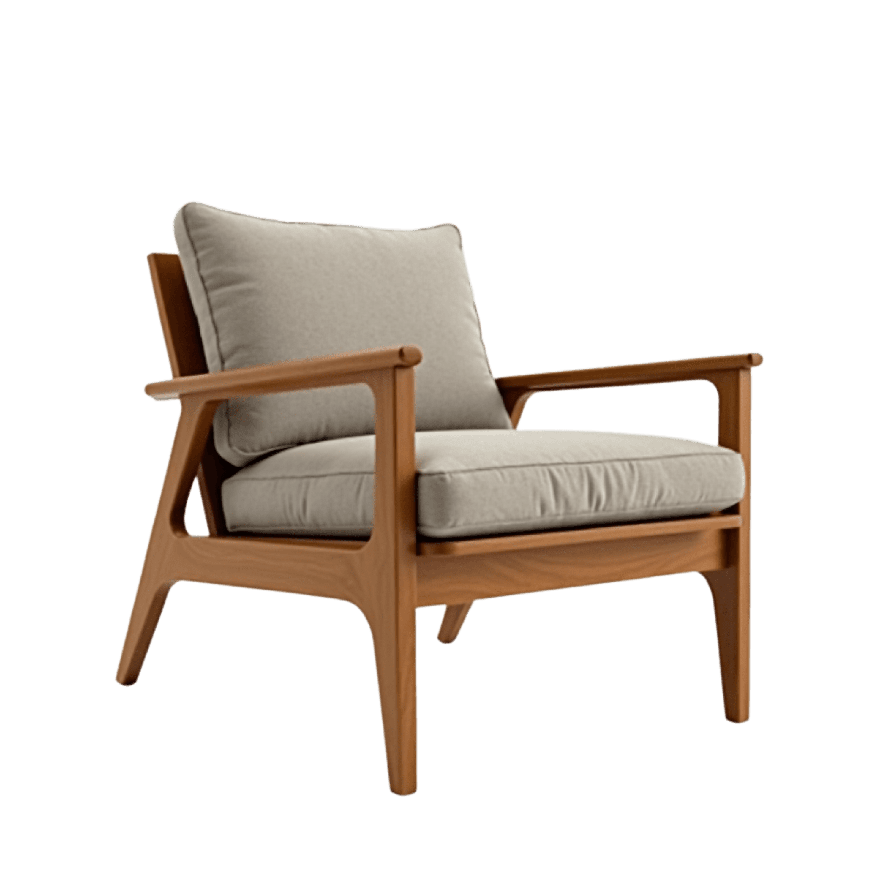 Wooden frame armchair